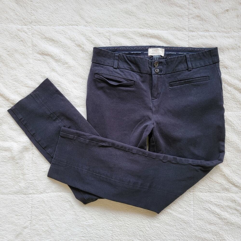 Anthropologie The Essential Slim Crop Dress Pants